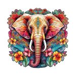 Elephant and Flowers