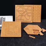 Inspuzzle Impossible Difficult Jigsaw Wooden Board Games Brain teaser IQ Toy3