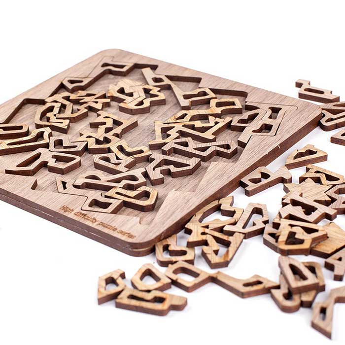 Inspuzzle Wooden Jigsaw Packing Puzzle Brain-teaser Toy5