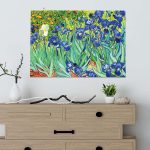 Vincent Van Gogh Artwork Iris Jigsaw Puzzle Family Game 1000-Piece by inspuzzle for Adults