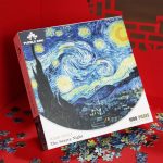 Vincent Van Gogh Artwork Starry Sky Jigsaw Puzzle Family Game 1000-Piece by inspuzzle for Adults