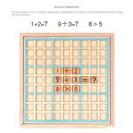 Wooden four-in-one sudoku